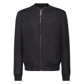 Billionaire Boys Club Bomber Jacquard Animalier Print - Heren - Bomber jackets - Zwart - M - Wol - Jassen