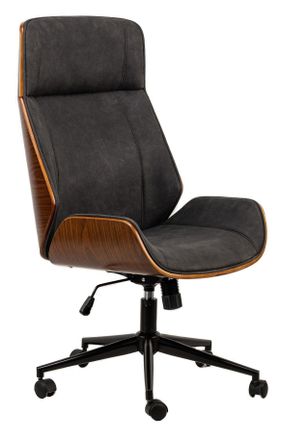 Nordlys Adjustable Wooden Design Office Chair in Black
