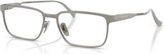 Ferrari 55mm Rectangle optical glasses in Grey at Nordstrom