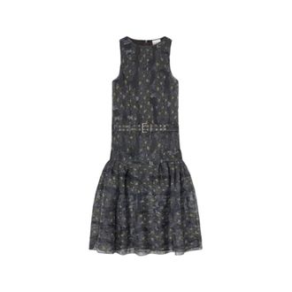 Ganni Jurk - Dames - Casual kleedjes - Veelkleurig - M - Polyester - Kleedjes