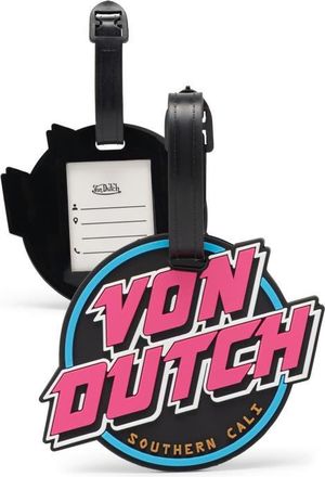 Von Dutch 80s Neon 2-Piece Suitcase ID Tag Set with Adjustable Straps at Nordstrom
