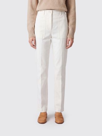 Aspesi Pantaloni straight in cotone a vita alta con vestibilit&agrave; tapered