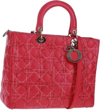 Dior Pre-owned Handtas - Dames - Vintage Handtas - Roze - ONE Size - Leer - Vintage