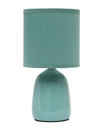 Lalia Home 10.04 Tall Traditional Ceramic Thimble Base Bedside Table Desk Lamp