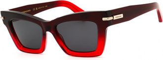 Ferragamo SF2031S 615 Gradient Dark Red Transparent/Smoke