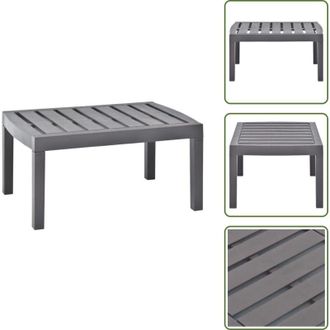 vidaXL The Living Store Tavolo da Giardino Moca 78x55x38 cm in Plastica - Tavolo esterno