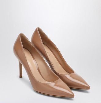 Gianvito Rossi Gianvito 85 Pumps In Caramel Coloured Leather