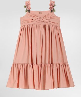 Dolce & Gabbana Poplin Dress - Woman Pink 10 Years