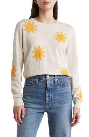 Marine Layer Kai Print Sweater in Oatmeal at Nordstrom, Size X-Small