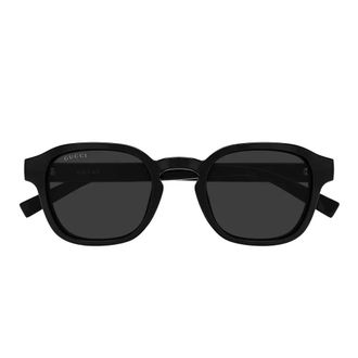 Gucci Round Sunglasses - unisex - Gucci - Sunglasses - Black - 49 MM - Accessories