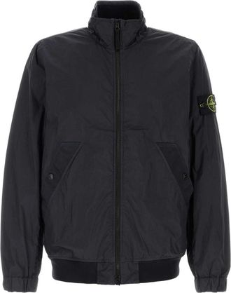 Stone Island Navy Blue Logo Jacket