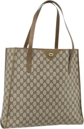 Gucci Pre-owned Tote Bags, female, Beige, Size: ONE SIZE Pre-owned Vintage Tote Bag