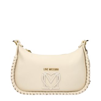 Love Moschino Damens Umh&auml;ngetaschen Polyurethan Beige/Elfenbein