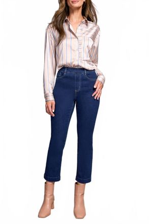 Tribal Audrey Pull-On Crop Jeans In Deepwater