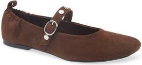 Open Edit Amethyst Mary Jane Ballet Flat in Brown Coffee at Nordstrom Rack, Size 6