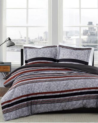 London Fog Warren Stripe Comforter Set