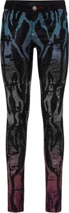 Philipp Plein Jeggins Zebra - Dames - Skinny Jeans - Veelkleurig - W25 - Denim - Jeans