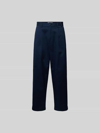 For&eacute;t Wide Fit Stoffhose mit Bundfalten in Marine, Gr&ouml;&szlig;e 30