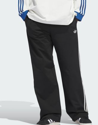 adidas Originals Original - Pantaloni da basket neri con bottoni a pressione-Nero