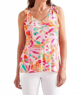 Tribal Parris Printed Sleeveless Top In Multicolor