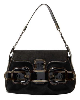 Fendi Fendi Black Canvas B Bis Shoulder Bag (Authentic Pre-Loved)