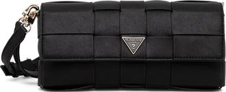 Guess Co MAYLEE logo-plaque shoulder bag - Black