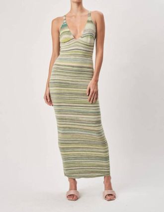 Ronny Kobo Dayla Dress In Sage Multi