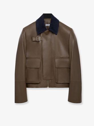 Loewe Giubbino corto in nappa leggera con colletto in velluto - LOEWE - gender_Woman