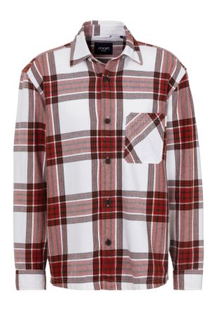 Joop Langarmhemd JOOP JEANS Hagon, Herren, Gr. XL, N-Gr, orange (rot wei&szlig; kariert), Obermaterial: 100% Baumwolle, gemustert, kariert, mehrfarbig, regular f