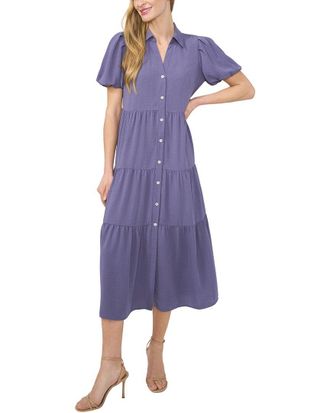 CeCe by Cynthia Steffe Maxi Tiered Shirtdress