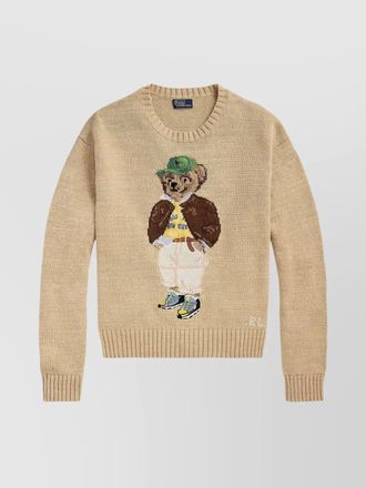 Polo Ralph Lauren crew neck embroidered knitwear long sleeves