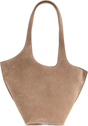 The Attico Suede La Scoop Medium Silhouette Tote Bag