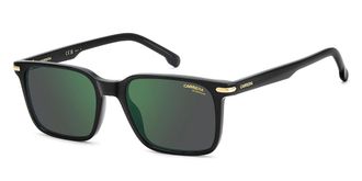 Carrera 391/S Polarized 807/Q3 Mens Sunglasses Black Size 53