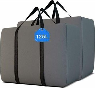 OEM Bolsa De Almacenamiento Plegable Grande Xl Oxford - 125 L X 2 Bolsas De Almacenamiento Gruesas Para Edredones Y Almohadas, Organizador De Armario Jumb