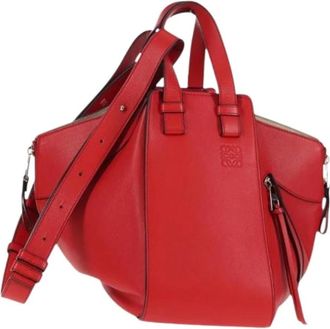 Loewe Pre-owned Handbags, female, Red, Size: ONE SIZE Pre-owned Leather Handbag