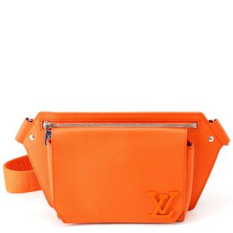 Louis Vuitton Orange Leather Sling Bag (Pre-Owned)