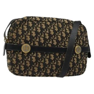 Dior Pre-owned Cross Body Bags, female, Brown, Size: ONE SIZE Pre-owned Vintage Trotter Shoulder Bag