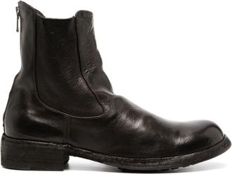 Officine Creative round-toe leather boots - women - Calf Leather/Rubber/Calf Leather/Calf Leather - 37 - Brown