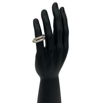 Herm&egrave;s Silver Silver 925 Band Ring (Pre-Owned)