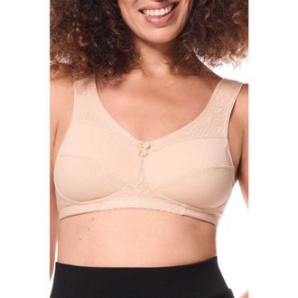 Amoena Leslie Wire-Free Bra in Sand at Nordstrom, Size 36A