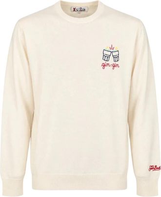 MC2 Saint Barth Heron Light Embry - Heren - Sweatshirts - Beige - M - Wol - Hoodies & sweatvesten