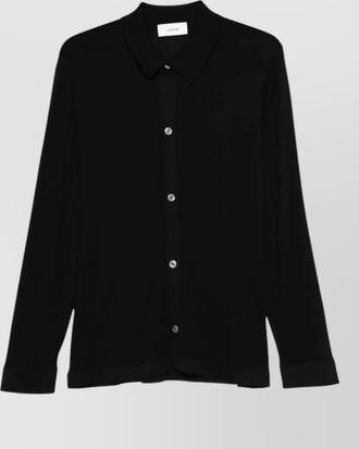 Lardini silk long-sleeve shirt