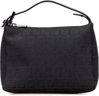 Fendi Pre-owned Handbags, female, Black, Size: ONE SIZE Pre-owned Small Printed Handbag