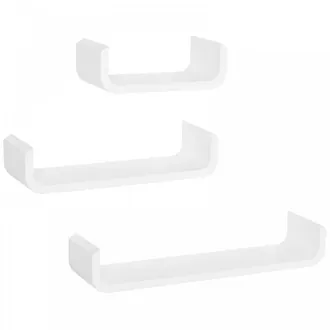 HOMCOM HOMCOM Floating Shelves - White - Home Living | TJ Hughes