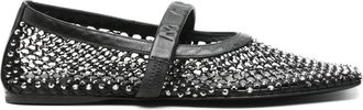 Marni Ballerine con decorazione di cristalli - Nero