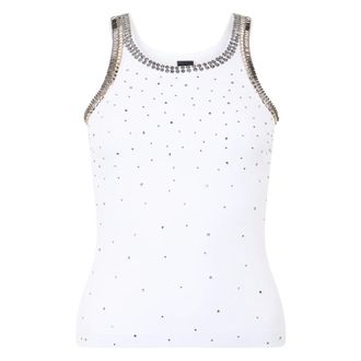 Pinko Pinko, Dames, Tops, Wit, Maat: S Katoen