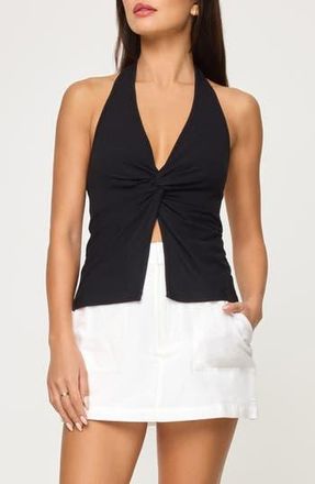 L*Space Callie Halter Cover-Up Top in Black at Nordstrom Rack, Size X-Small