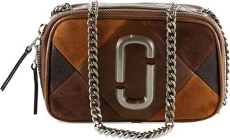 Marc Jacobs mini The Snapshot patchwork shoulder bag - Marrone