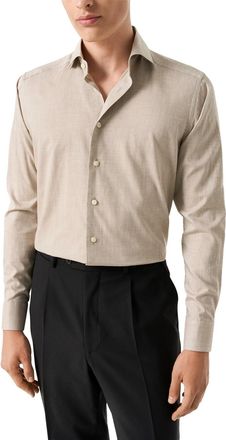 Eton business overhemd Eton Slim Fit beige