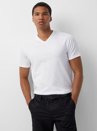 Robert Barakett Mens Luxurious Pima cotton V-neck T-shirt